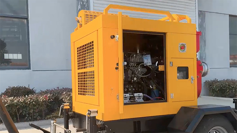 Trailer Mounted Self-Priming Pump