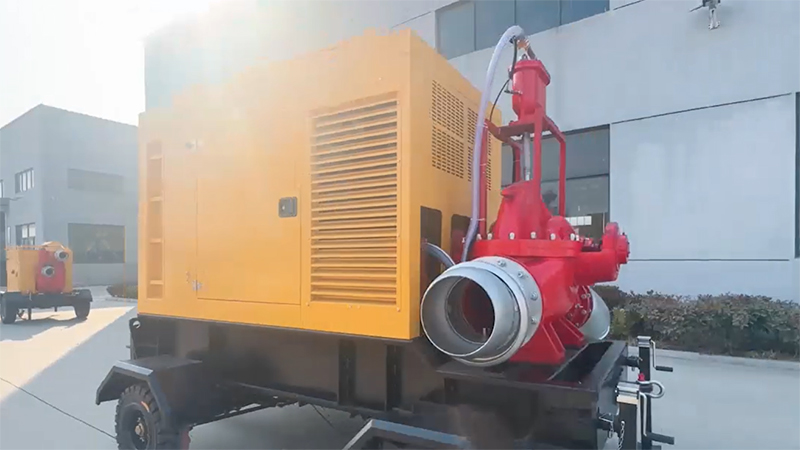 Trailer Mounted Double Suction Pump