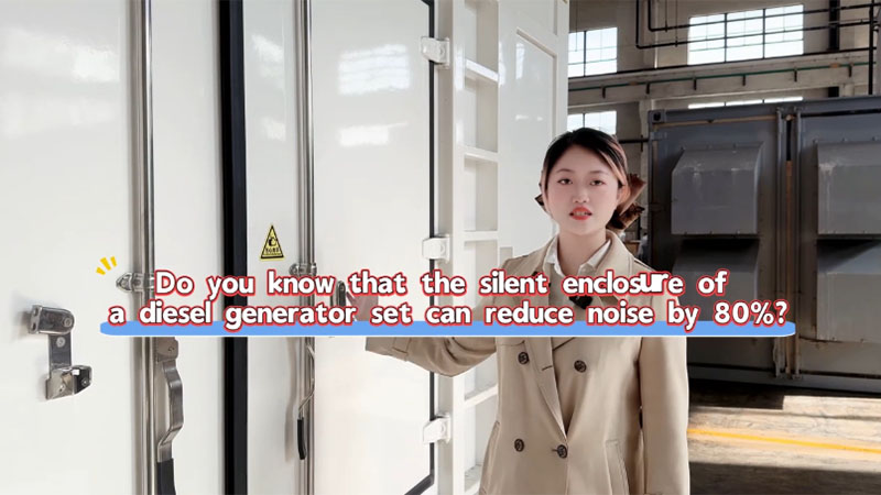 Did you know? Silent-type diesel generator sets can reduce noise by up to 80%
