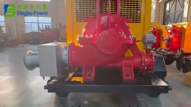 Trailer Mounted Double Suction Pump Application